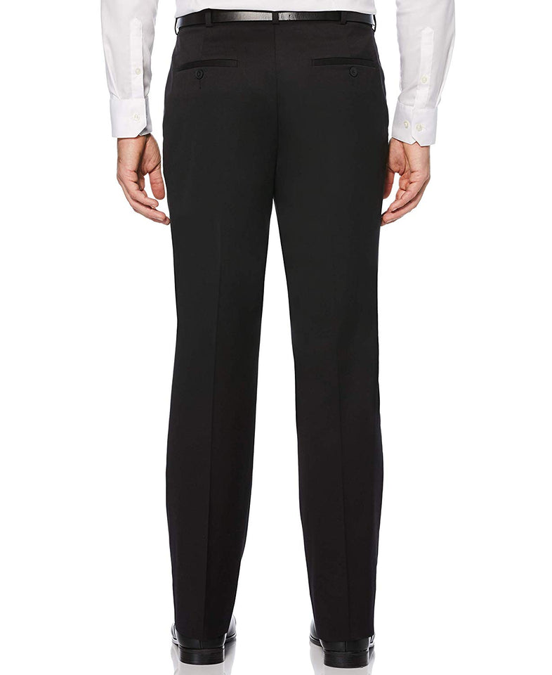 Perry Ellis Pantalón de algodón de Ajuste clásico con Parte Delantera Plana. Pantalones para Hombre