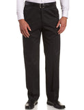 Haggar Pantalones de Trabajo para Hombre con Cintura expandible Oculta para Fin de Semana, sin Plancha, Parte Delantera Lisa