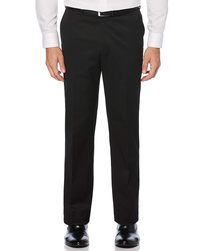 Perry Ellis Pantalón de algodón de Ajuste clásico con Parte Delantera Plana. Pantalones para Hombre