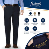 Pembrook - Pantalones para Hombre - Vestido de Cintura Extensible o Faldas Casuales - Trabajo, Golf, Chinos