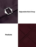 COOFANDY Chaleco de Vestir para Hombre, Estilo Formal, Ajustado, Chaleco